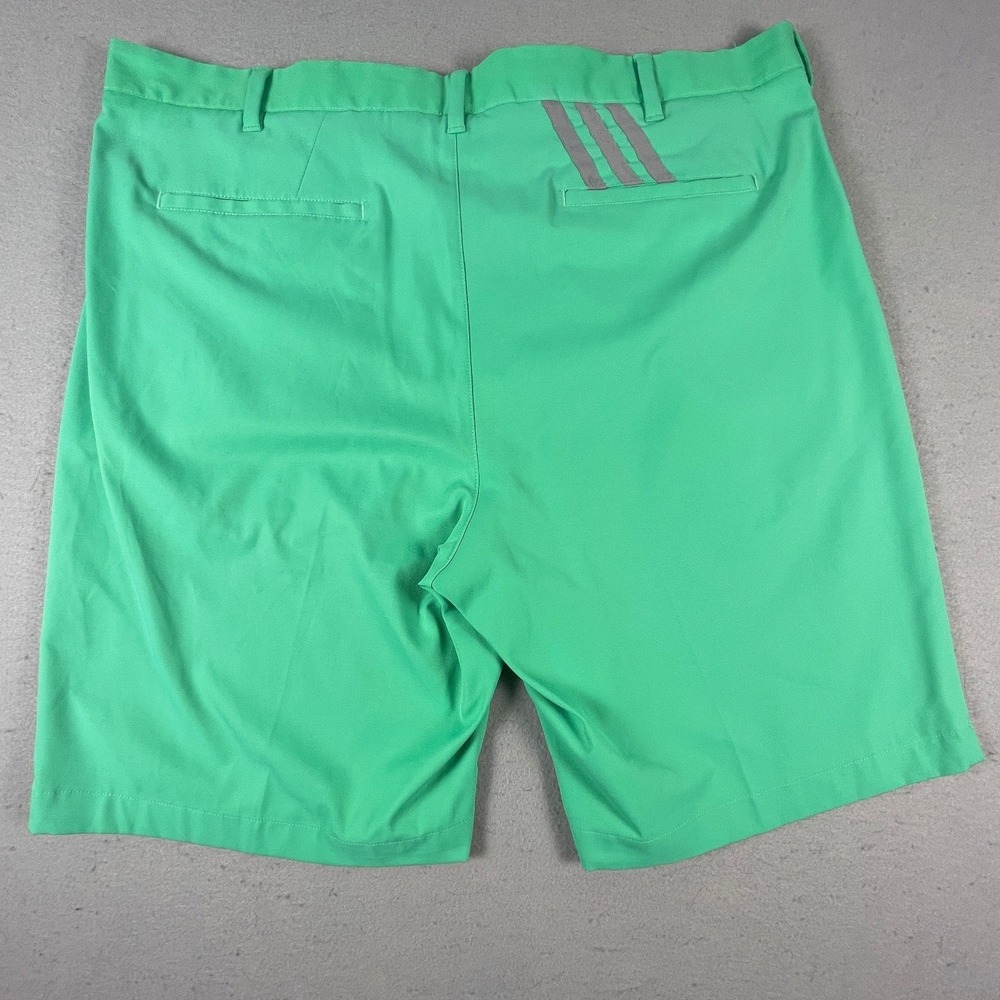 Adidas Golf Shorts Men 38 Green Flat Front Performance Activewear Athletic - Picture 10 of 10